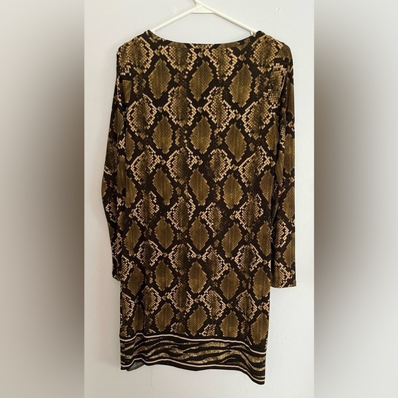 Michael Kors python print matte jersey shift dress size S - Picture 4 of 8